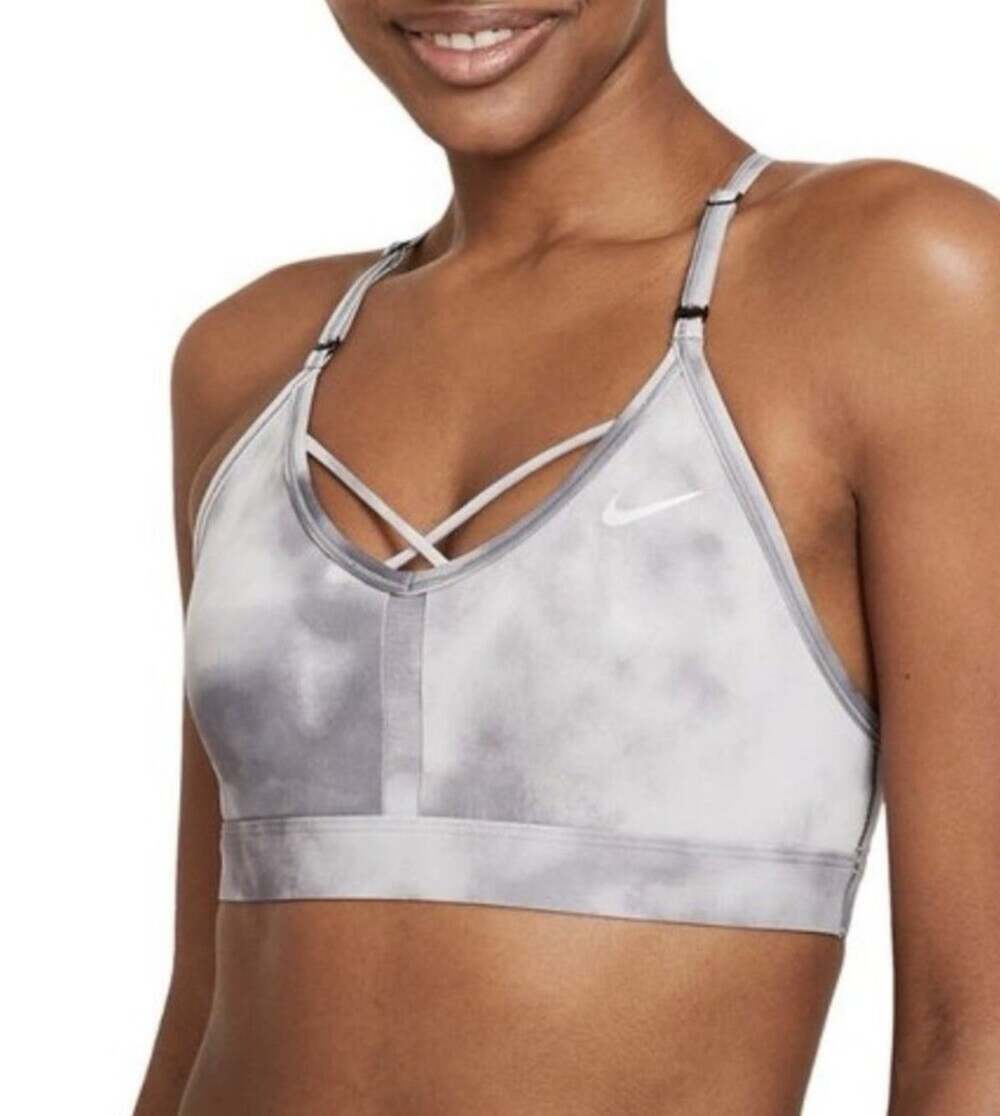 Nike Indy Bra Light Support Grey Tie Dye - Women’s Size Medium New